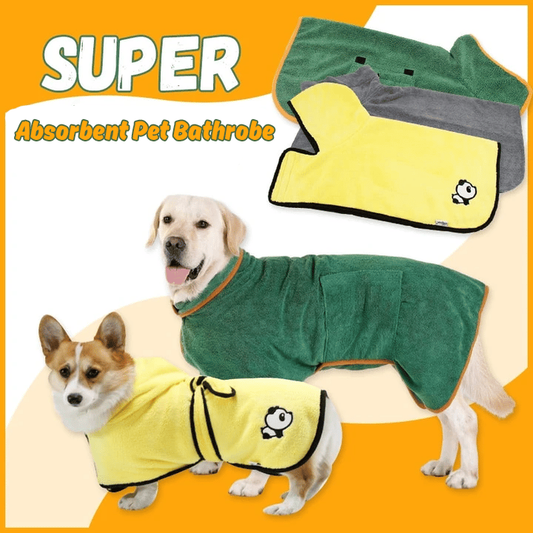 Super absorbent pet bathrobe