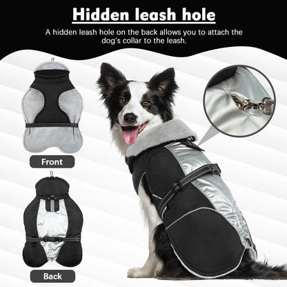 Dog Coat for Winter Reflective Cold Weather Dog Jacket Vest