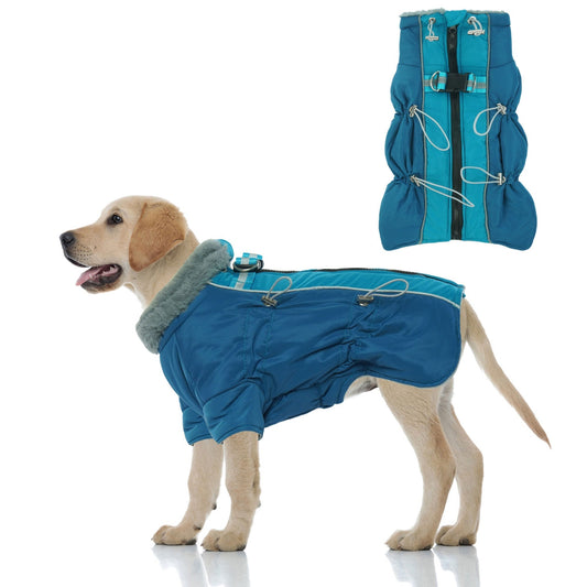 Windproof Reflective Turtleneck Dog Coat