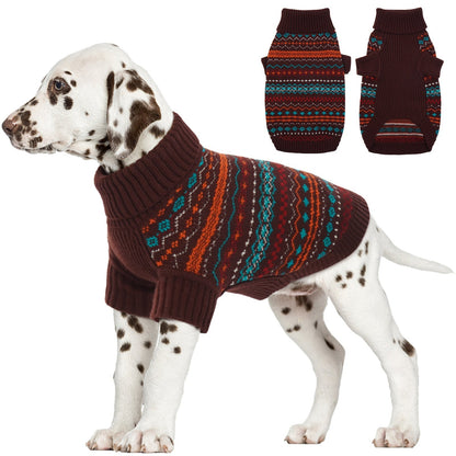 Bohemian Turtleneck Dog Sweater