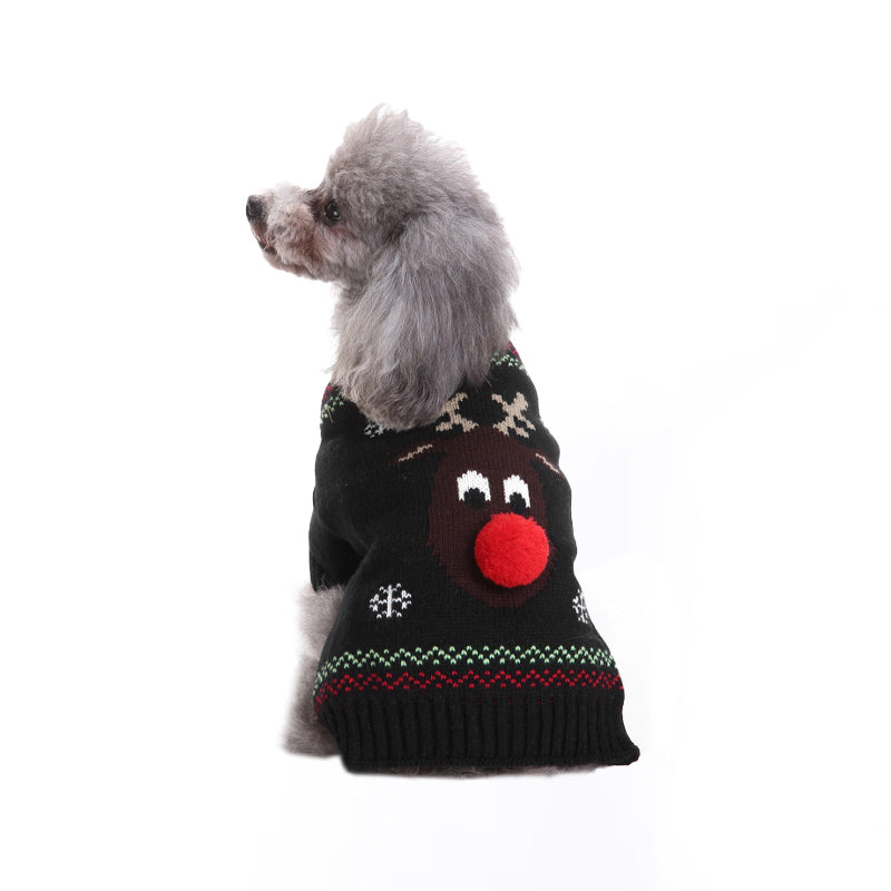 Turtleneck Elf Dog Christmas Sweater