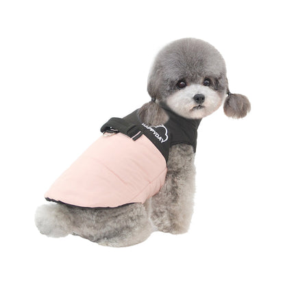 Zip Turtleneck Dog Jacket with D-ring