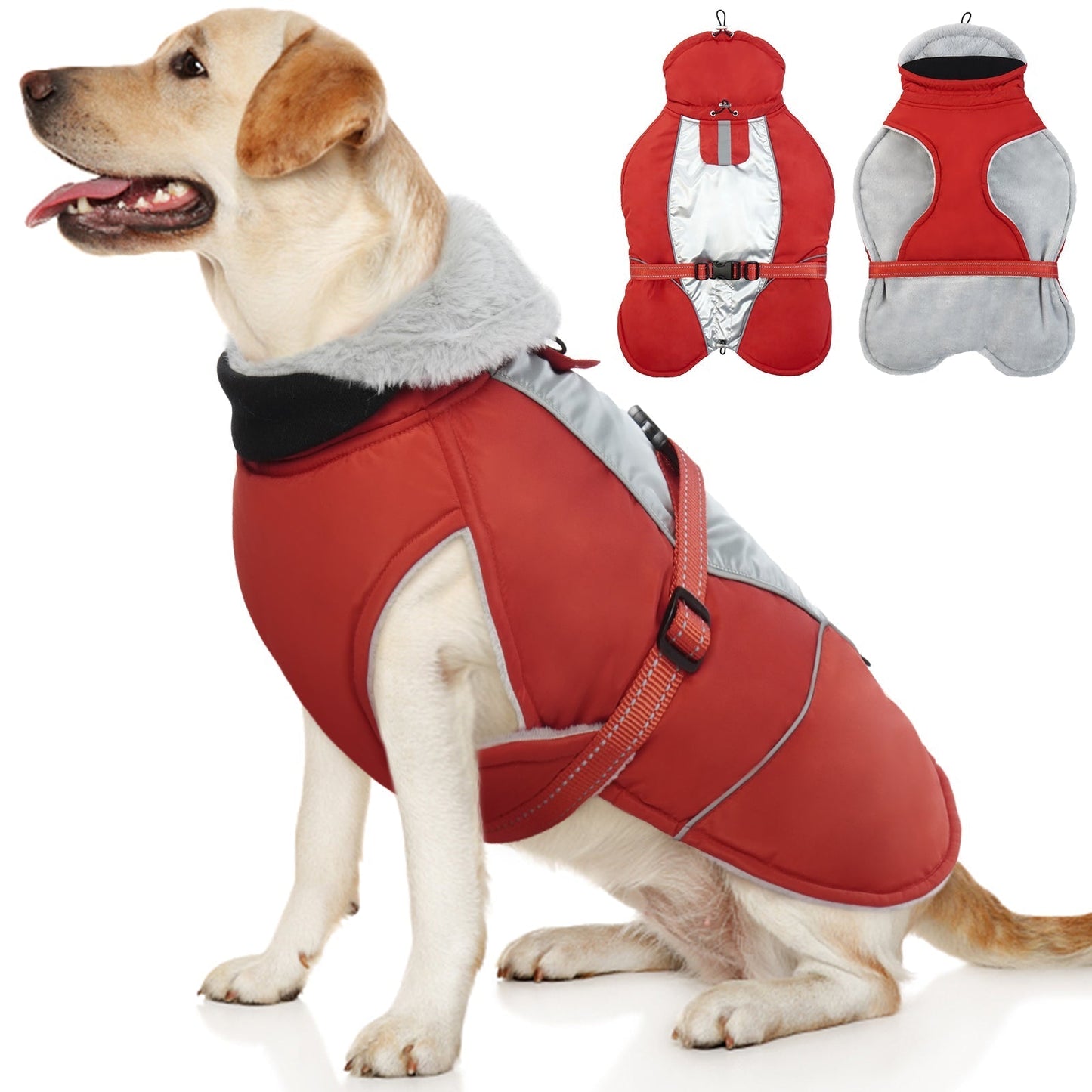 Dog Coat for Winter Reflective Cold Weather Dog Jacket Vest