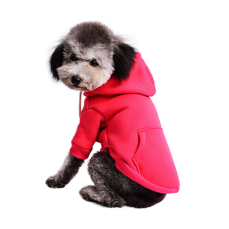 Dog Thin Fleece Solid Color Pullover