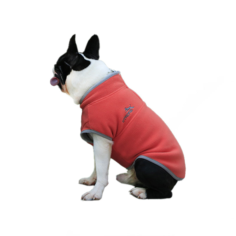 Thickened Polar Fleece Color Edge Dog Jacket