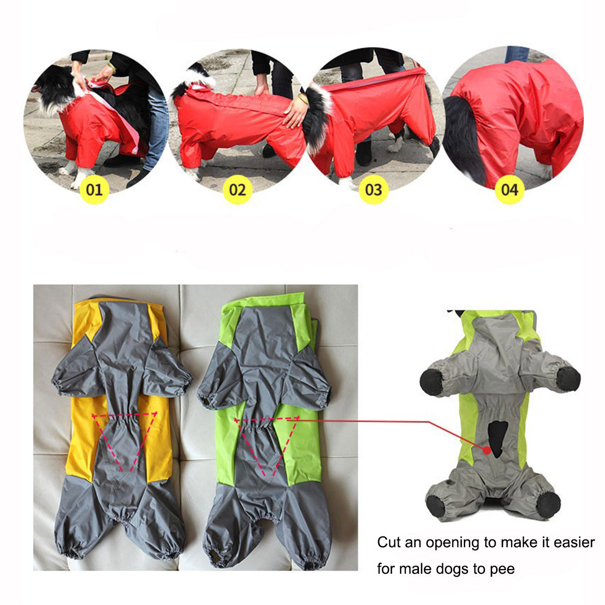 Four-Legged Dog Raincoat