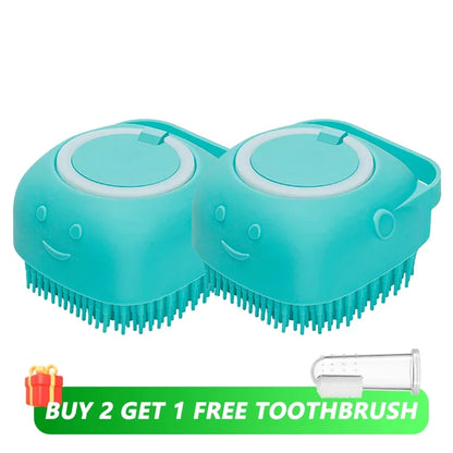 Dog Bathing Massage Brush