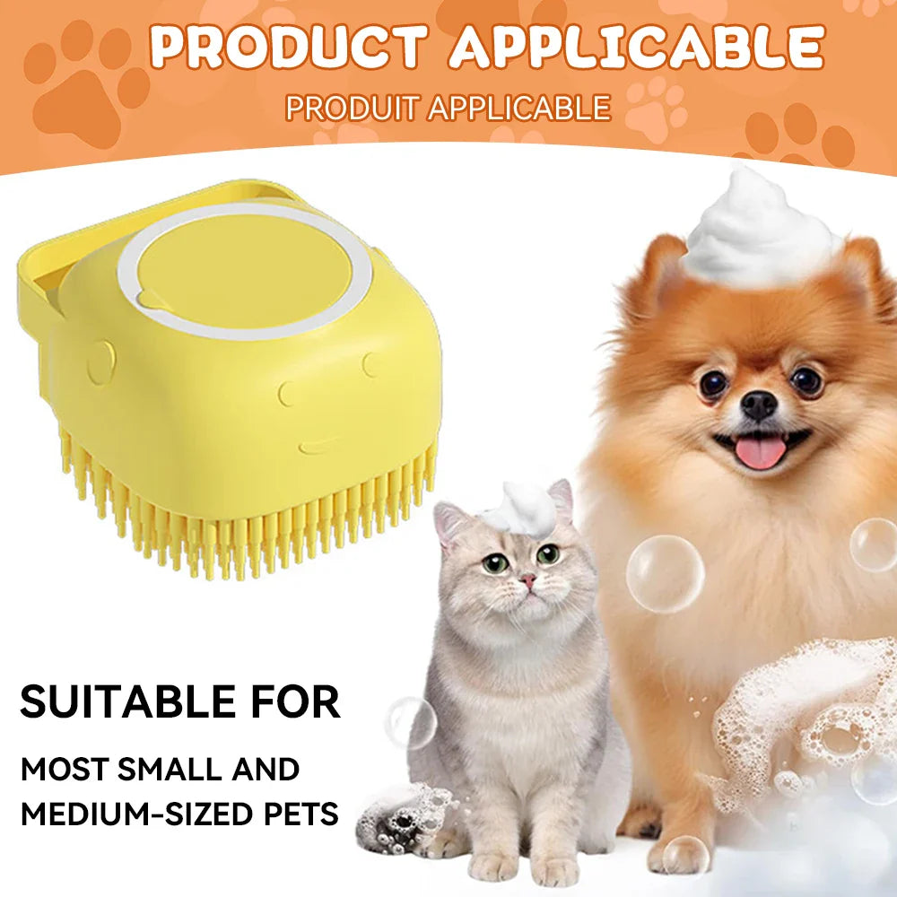 Dog Bathing Massage Brush