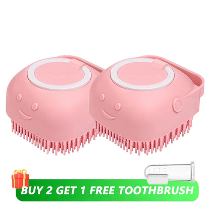 Dog Bathing Massage Brush